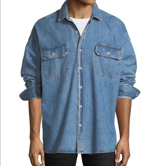 FEAR OF GOD Oversized Denim Shirt XL - Picture 1 of 6